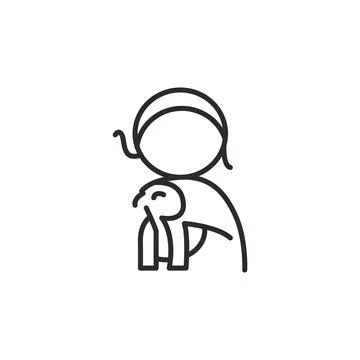 Ra Deity Icon Stock Illustration