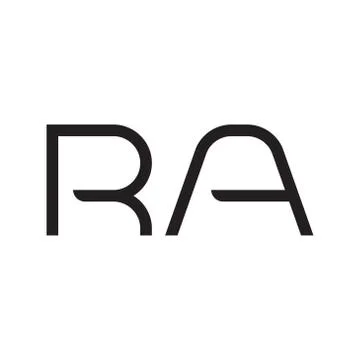 Ra initial letter vector logo icon Stock Illustration
