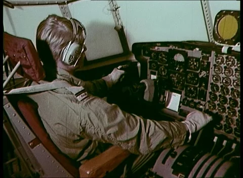 (RAAF) - FLIGHT SIMULATOR  (1969) Video stock 158981720