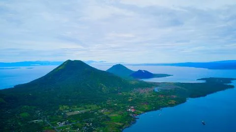Rabaul Volvanoes Stock Photos