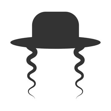 Rabbi icon vector. Trendy flat rabbinic icon from religious collection isolat Stock Illustration