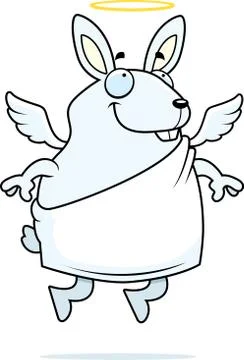 Rabbit Angel Stock Illustration