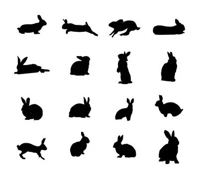 Rabbit Animal Collection Ilustración de archivo