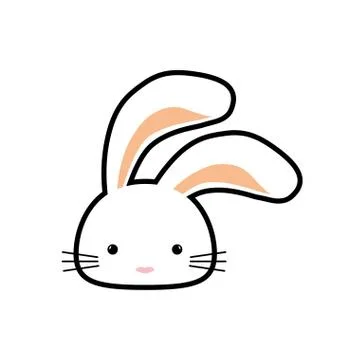 Rabbit animal happy easter icon. Vector graphic Illustrazione stock