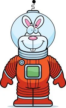 Rabbit Astronaut Stock Illustration