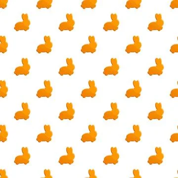 Rabbit biscuit pattern seamless Stock Illustration