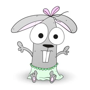 Rabbit bunny character Stock Illustration