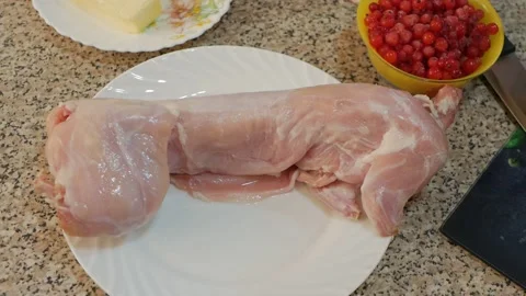 Rabbit carcass Stock Footage 148471609
