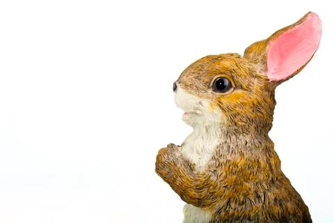 Rabbit Ceramic Sculpture Stock Photos