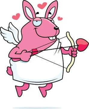 Rabbit Cupid Stock Illustration
