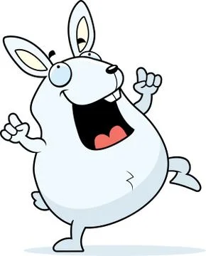 Rabbit Dancing Stock Illustration