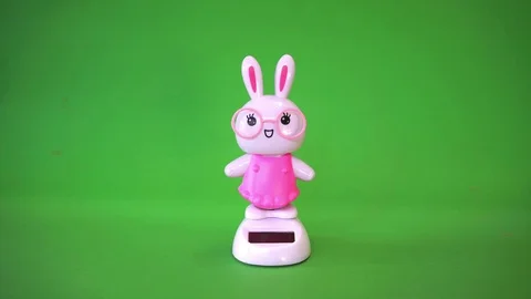 Rabbit doll dancing. Stock Footage 102721445