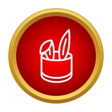 Rabbit ears appearing from magic hat icon Stock Illustration