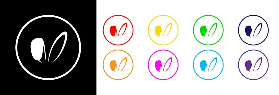 Rabbit ears. Stock Illustration