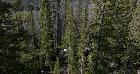 Rabbit Ears Pass Rocky Mountains Colorado US highway 40 Drone Aerial View Stock Footage 221106920