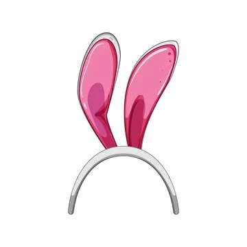 Rabbit easter bunny ear cartoon vector illustration 库存插图