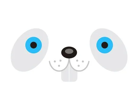 Rabbit Face Expression Vector Illustration Stock Illustration