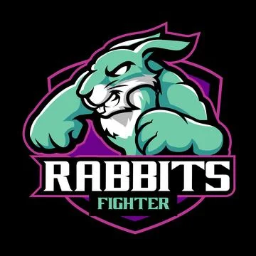 Rabbit gaming mascot , rabbit e sport logo design vector illustration Stock Illustration