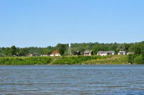 Rabbit hash across river 写真素材