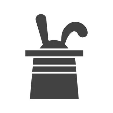 Rabbit in Hat icon vector image. Stock Illustration