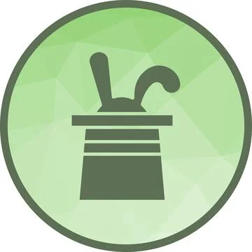 Rabbit in Hat icon vector image. Illustrazione stock
