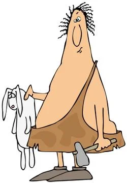 Rabbit hunter Stock Illustration