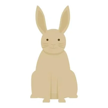 Rabbit icon cartoon vector. Pet animal Stock Illustration