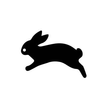 Rabbit icon, easter bunny animal symbol Stock Illustration