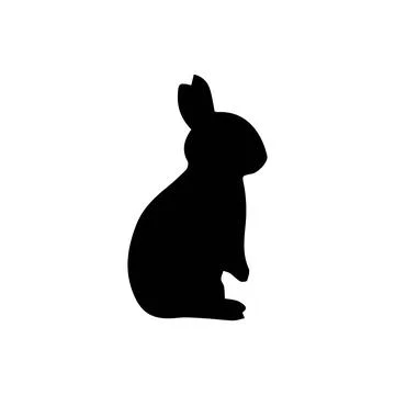 Rabbit icon, easter bunny animal symbol Stock Illustration