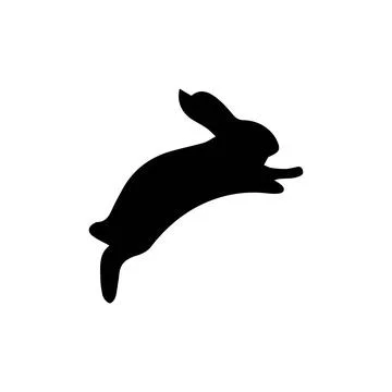 Rabbit icon, easter bunny animal symbol Stock Illustration
