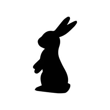 Rabbit icon, easter bunny animal symbol Stock Illustration