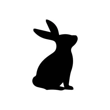 Rabbit icon, easter bunny animal symbol Stock Illustration