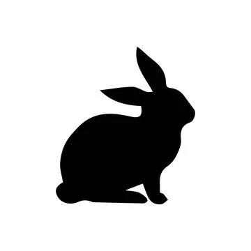 Rabbit icon, easter bunny animal symbol Stock Illustration
