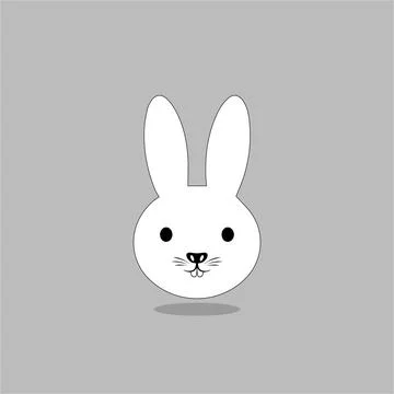 Rabbit icon, easter bunny animal symbol Stock Illustration
