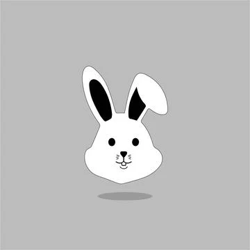 Rabbit icon, easter bunny animal symbol Stock Illustration