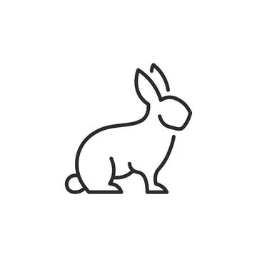Rabbit Icon Illustrazione stock