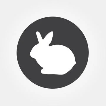 Rabbit icon vector Stock Illustration