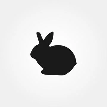 Rabbit icon vector Stock Illustration