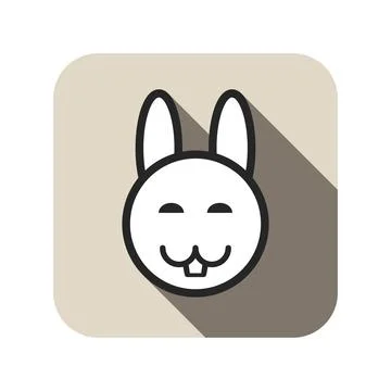 Rabbit icon vector Stock Illustration
