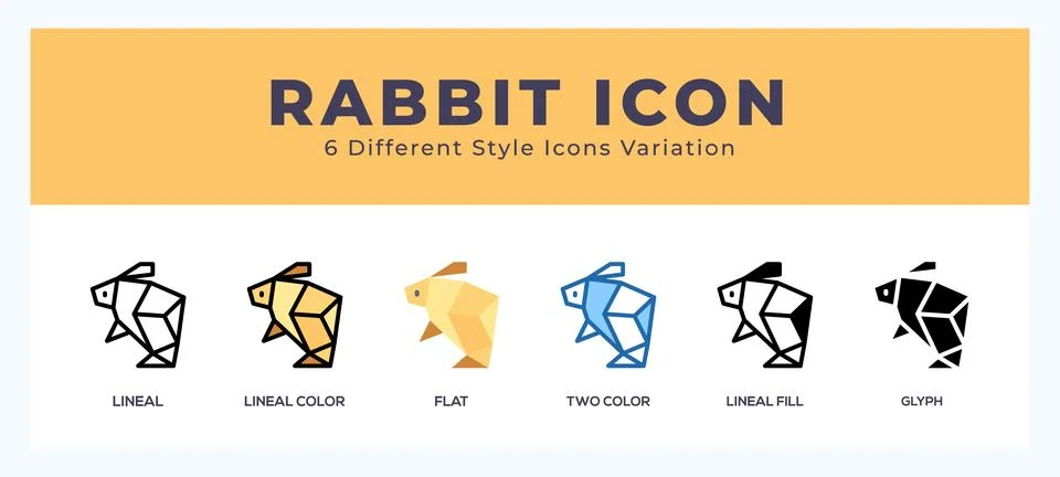 Rabbit icon vector illustration. trendy styles Stock Illustration