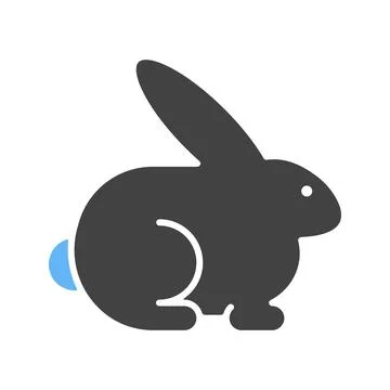 Rabbit icon vector image. Stock Illustration