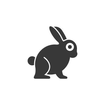 Rabbit. Isolated icon. Animal vector illustration Stock Illustration