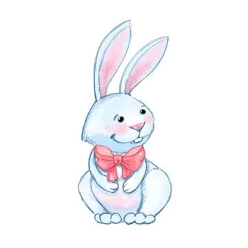 Rabbit isolated on white background Stock-Illustration