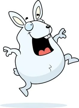 Rabbit Jumping 스톡 일러스트