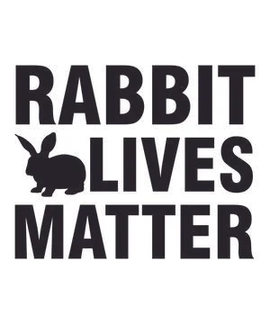 Rabbit Lives Matter Stock Illustration
