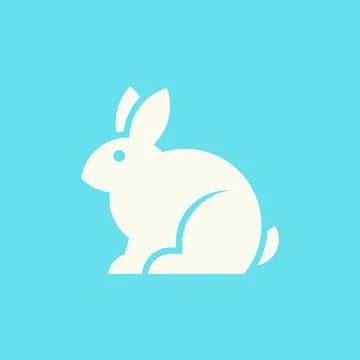 Rabbit logo Stock Illustration