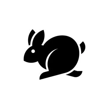 Rabbit logo Stock Illustration