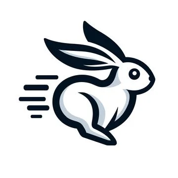 Rabbit Logo / Rabbit Vector Illustration Stock Illustration