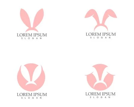 Rabbit Logo template vector icon design Stock Illustration