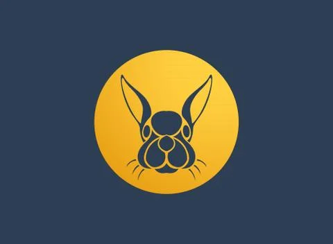 Rabbit logo vector icon design template Stock Illustration